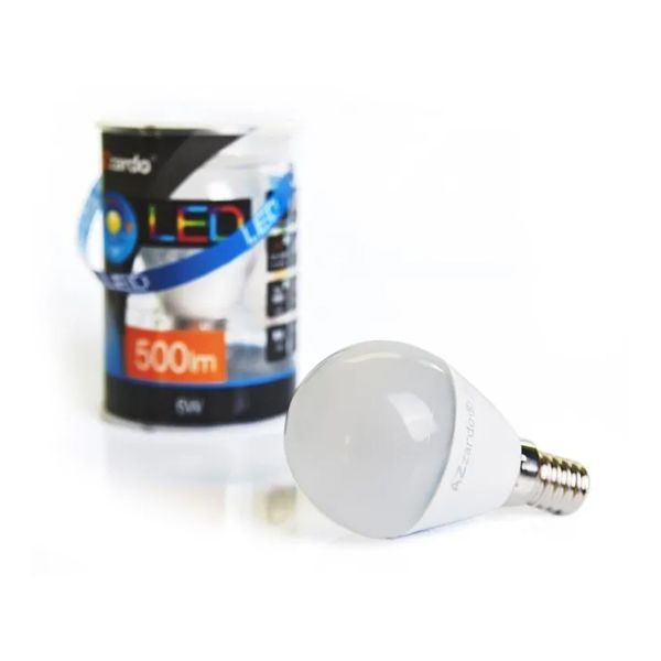 Лампа світлодіодна Azzardo AZ1103 потужністю 6W. Типорозмір — P45 з цоколем E14, температура кольору — 3000K