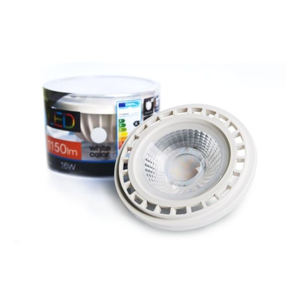 Żarówka ledowa  kompatybilna ze ściemniaczem Azzardo AZ1500 moc 15W. Rozmiar — ES111 z gwintem GU10, temperatura barwowa — 3000K