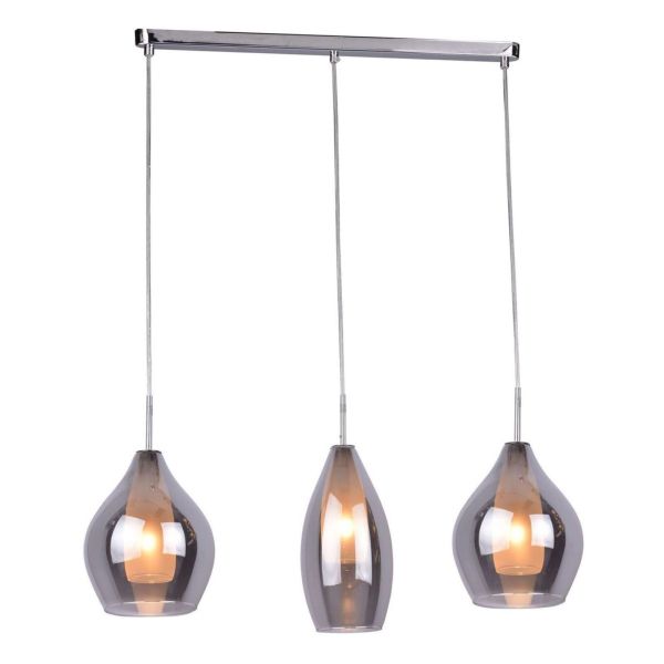 Lampa wisząca Azzardo AZ2149 Amber Milano 3 (chrome)