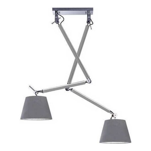 Lampa wisząca Azzardo AZ2301 + AZ2601 Zyta 2S ALU/GR