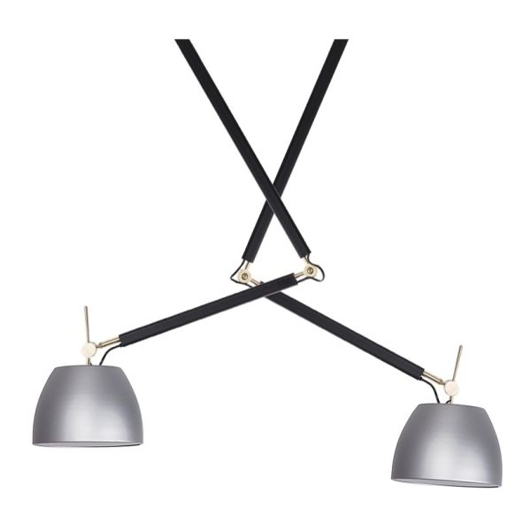 Lampa wisząca Azzardo AZ4191 + AZ2593 x 2 Zyta Pendant 2S BK/GO