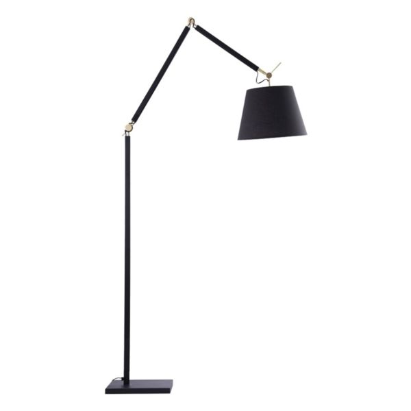 Lampa podłogowa Azzardo AZ4193 + AZ2600 Zyta Floor BK/GO