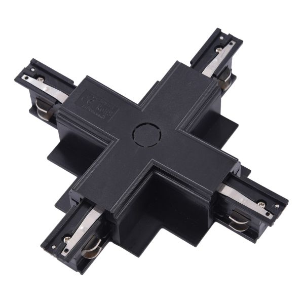 Łącznik X 3 fazy Azzardo AZ4302 TRACK 3LINE X CONNECTOR GIPS BK