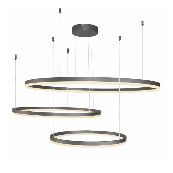 Lampa wisząca Azzardo AZ4707 Halo PENDANT 100+80+60 BK