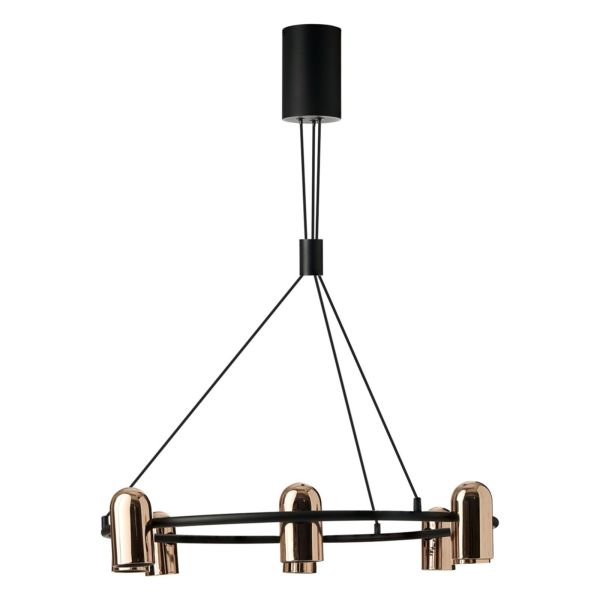 Żyrandol Azzardo AZ5731 VIVI PENDANT 8 GO/BK