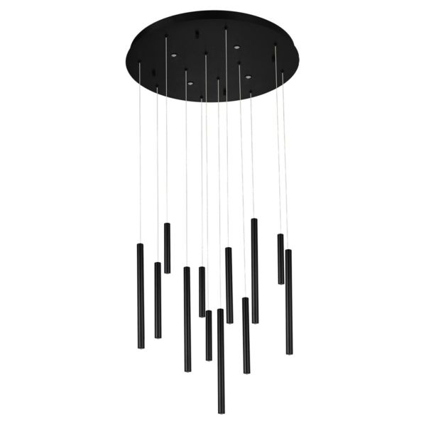 Lampa wisząca Azzardo AZ5744 ILIOS 12 PENDANT 3-STEP DIMM BK