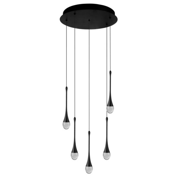 Lampa wisząca Azzardo AZ6007 DALMA 5 ROUND BK