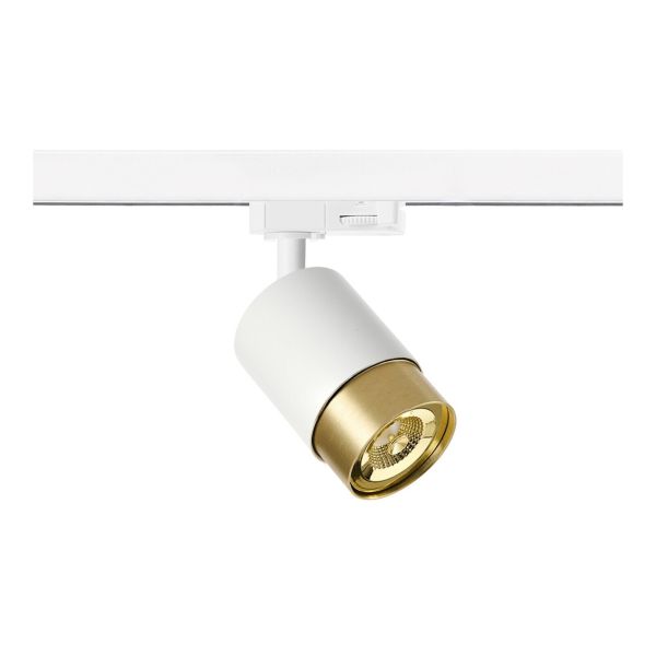 Lampa szynowa Azzardo AZ6217 + AZ6228 Alia Track 3Line Base + Ring White/Anodised Gold