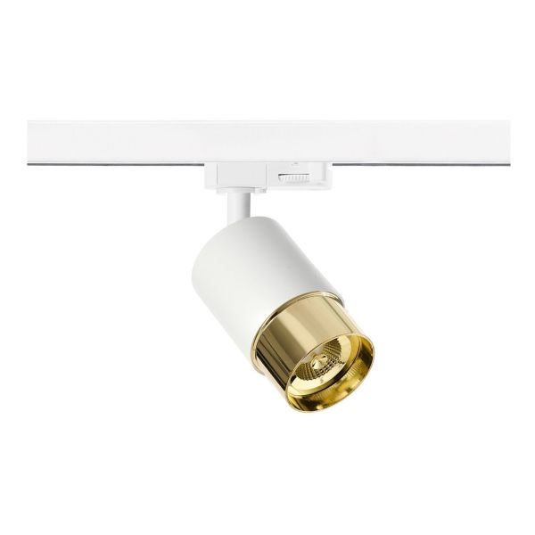 Lampa szynowa Azzardo AZ6217 + AZ6229 Alia Track 3Line Base + Ring White/Brushed Gold