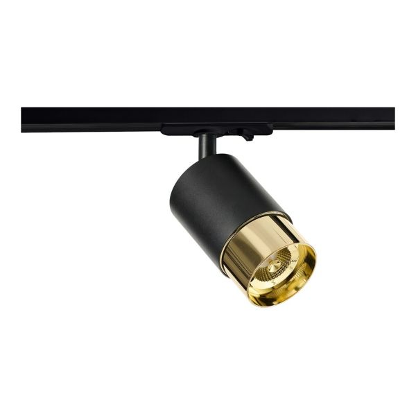 Lampa szynowa Azzardo AZ6222 + AZ6229 Alia Track 1Line Base + Ring Black/Brushed Gold