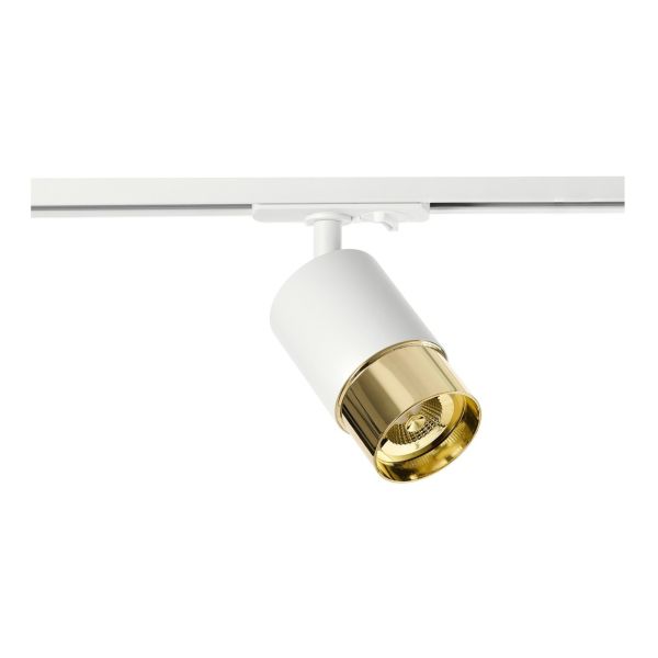 Lampa szynowa Azzardo AZ6223 + AZ6229 Alia Track 1Line Base + Ring White/Brushed Gold