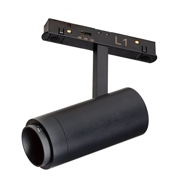 Магнітний трековий світильник Azzardo AZ6256 ALFA OPTICA TRACK MAGNETIC 2LINE 12W CCT SWITCH DIM BK