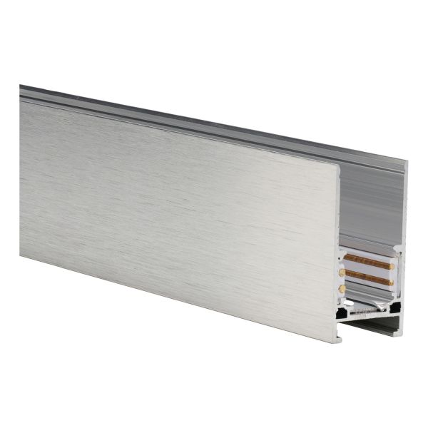 Szynoprzewód magnetyczny 2m Azzardo AZ6359 ALFA TRACK MAGNETIC52 2m + 2x END CAP ANODISED SILVER