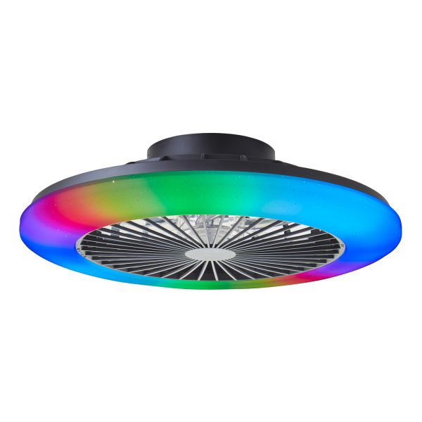 Люстра-вентилятор Brilliant G60020/06 Salerno LED/DE+VENT/40W/4700lm/CCT/DIM/ICRGB/RC