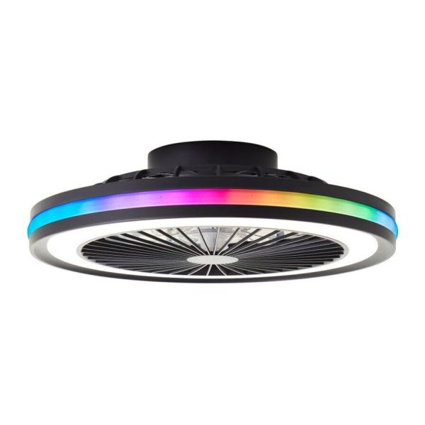Люстра-вентилятор Brilliant G99280/06 Palmero LED/DE+VENT/40W/5000lm/CCT/DIM/ICRGB/RC