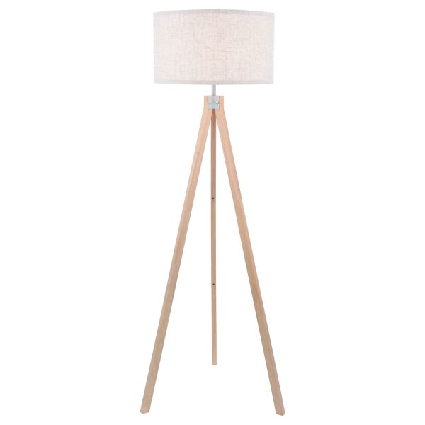 Lampa podłogowa Dar Lighting ARM4943 Armitage Tripod Floor Lamp Light Wood With Shade
