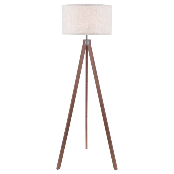 Lampa podłogowa Dar Lighting ARM4947 Armitage Tripod Floor Lamp Dark Wood With Shade