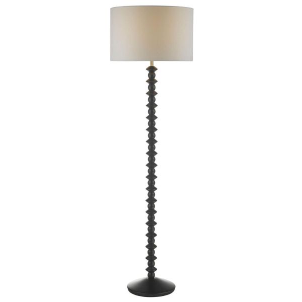 Lampa podłogowa Dar Lighting AZA4922-PYR182 Azana Floor Lamp Matt Black With Shade