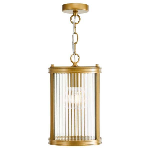 Люстра Dar Lighting BIA0163 Bianka Pendant Satin Bronze and Ribbed Glass