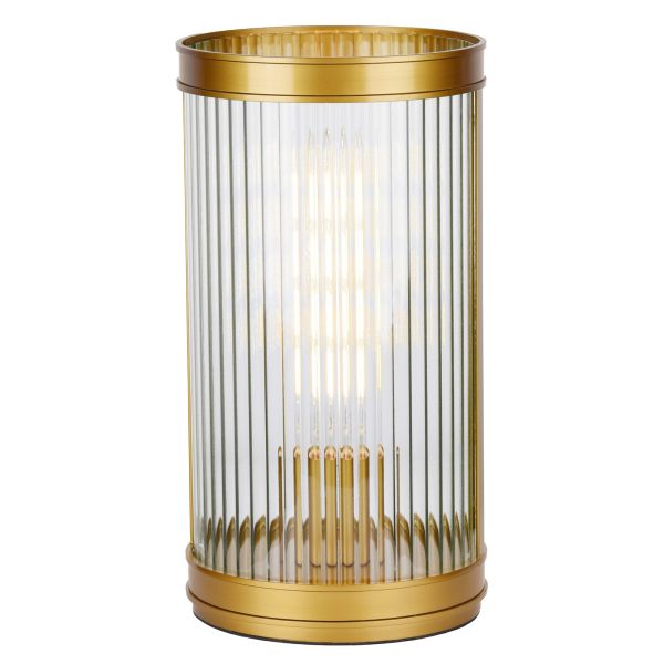 Настільна лампа Dar Lighting BIA4263 Bianka Table Lamp Satin Bronze and Ribbed Glass