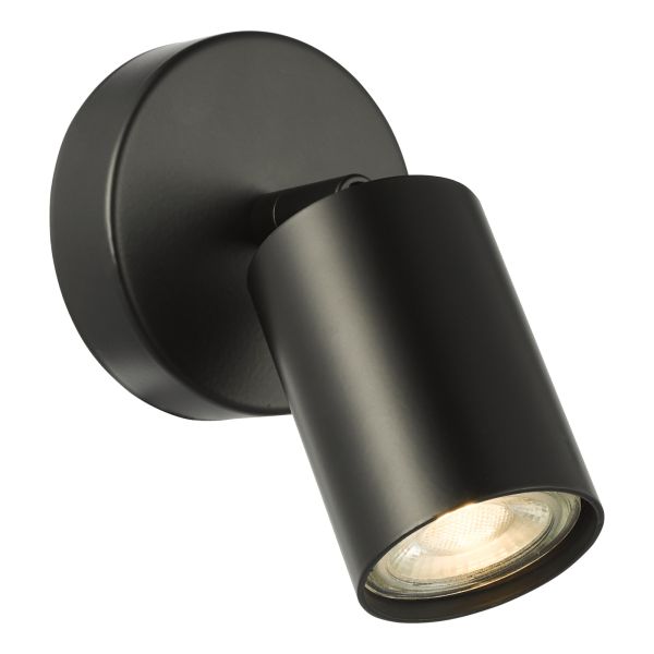 Спот Dar Lighting CAW0722 Cawley Single Spotlight Matt Black