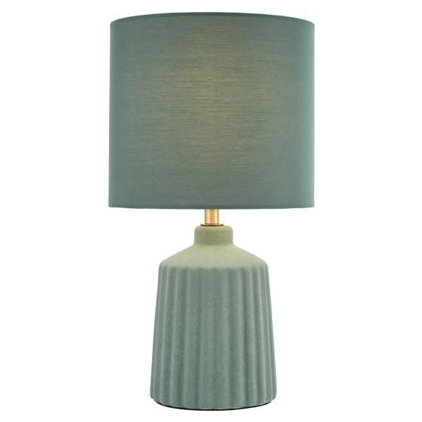 Настільна лампа Dar Lighting CHL4124 Chloris Small Table Lamp Green With Shade