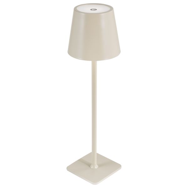 Настільна лампа Dar Lighting DER4239 Derrick Rechargeable Outdoor Table Lamp Satin Taupe LED IP54