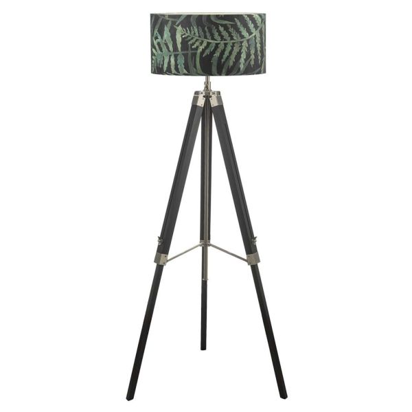 Торшер Dar Lighting EAS4922 + BAM8655 Bamboo Easel Tripod Floor Lamp Black