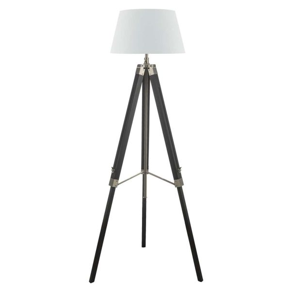 Lampa podłogowa Dar Lighting EAS4922 + CEZ182 Cezanne Easel Tripod Floor Lamp Black