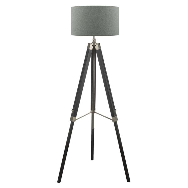 Торшер Dar Lighting EAS4922 + PYR1839 Pyramid Easel Tripod Floor Lamp Black