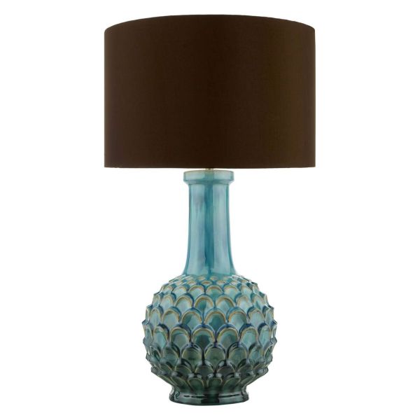 Настільна лампа Dar Lighting EDL4223-VOY1422 Edlyn Table Lamp Blue With Shade