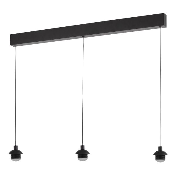 Підвісний світильник Dar Lighting EIL0322 Eileen 3 Light Bar Pendant Matt Black LED - Fitting Only