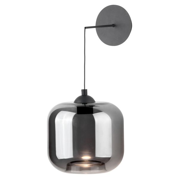 Бра Dar Lighting EIL0722-AID6510B Eileen Pendant/Wall Light Matt Black and Smoked Glass LED