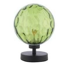 Lampa stołowa Dar Lighting ESB4122-14 Esben Touch Table Lamp Matt Black With Green Dimpled Glass