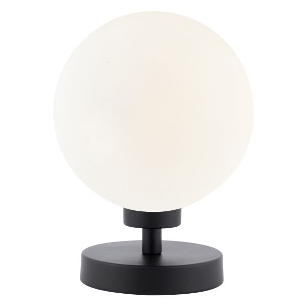 Настільна лампа Dar Lighting ESB4122-23 Esben Touch Table Lamp Matt Black With Opal Glass