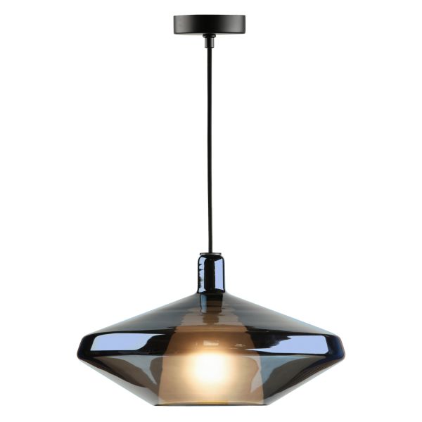 Підвісний світильник Dar Lighting ESM8623 Esmeralda Large Pendant Blue & Opal Glass