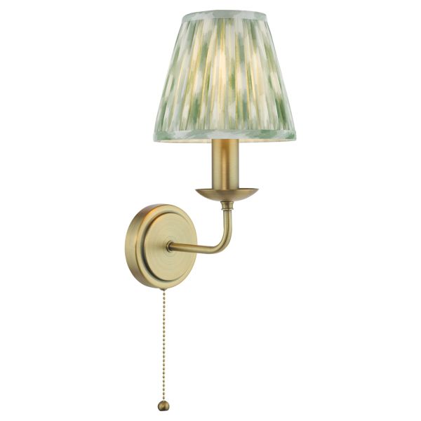 Бра Dar Lighting FAV0763-IKA2624 Favian Wall Light Matt Bronze With Shade