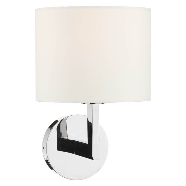 Kinkiet Dar Lighting FER0750 + S1122 Ferrara Wall Light Polished Chrome