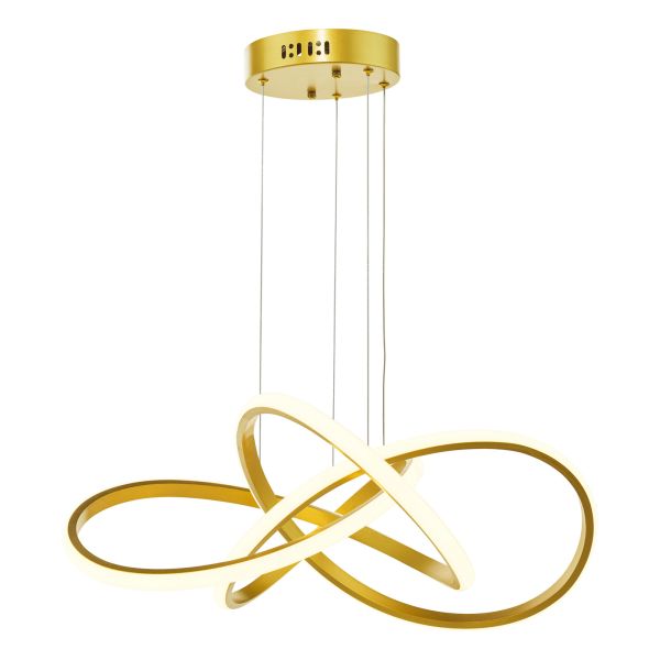 Люстра Dar Lighting FUS8635 Fusion Pendant Satin Gold LED