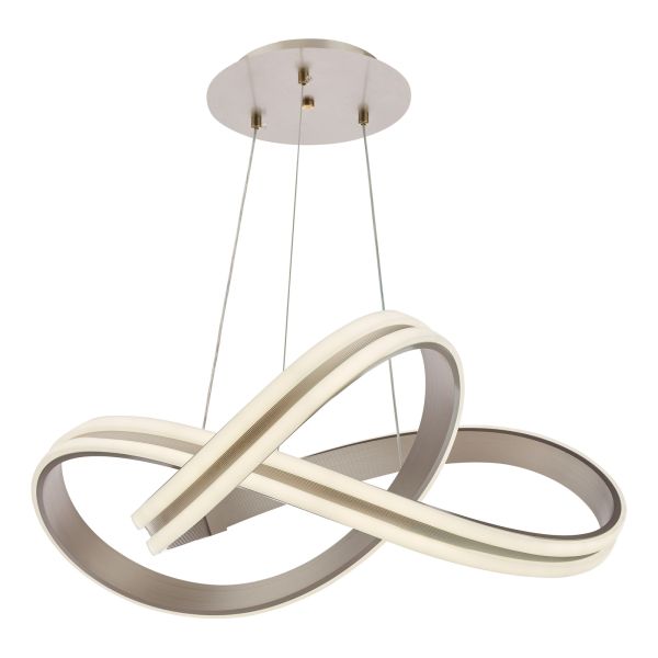 Люстра Dar Lighting GAV8632 Gavino Pendant Brushed Silver LED