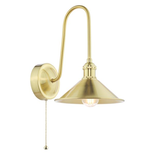 Kinkiet Dar Lighting HAD7140-01 Hadano Wall Light Natural Brass and Aged Brass