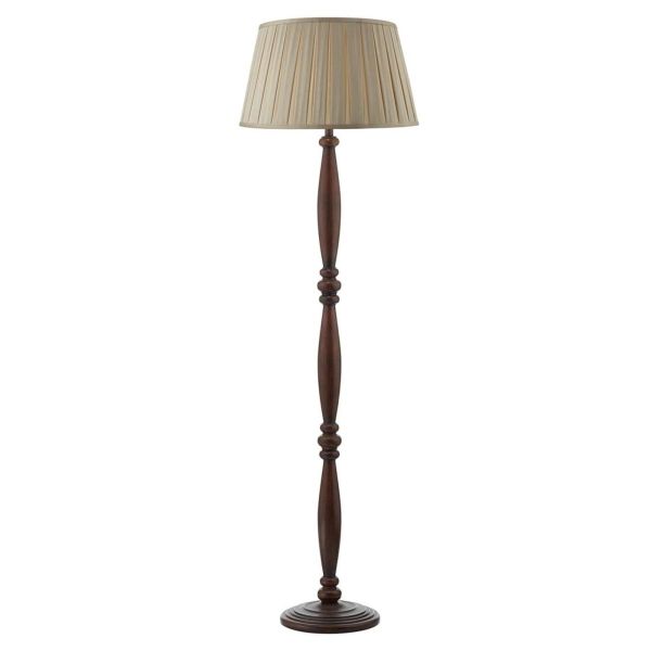 Lampa podłogowa Dar Lighting HAY4947 + DEG1829 Degas Hayward Floor Lamp Dark Wood