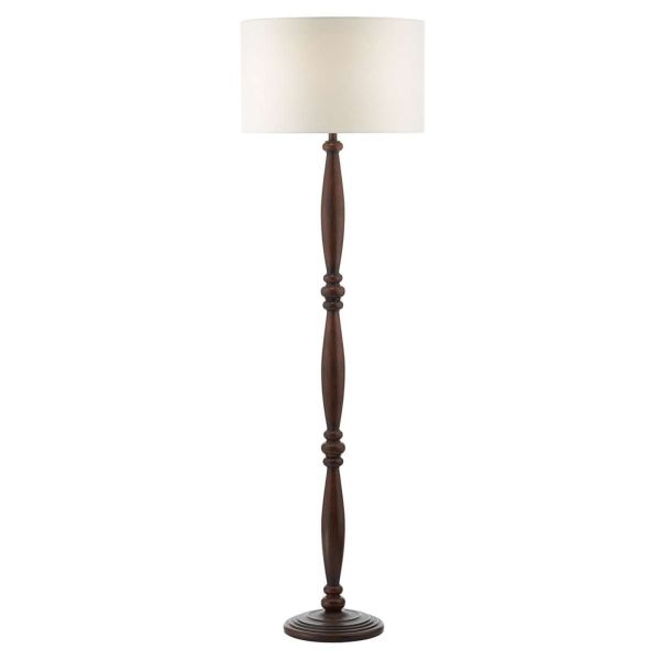 Торшер Dar Lighting HAY4947 + PYR182 Pyramid Hayward Floor Lamp Dark Wood