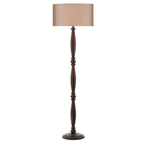 Lampa podłogowa Dar Lighting HAY4947 + SAB4332RS-X Sabre Hayward Floor Lamp Dark Wood