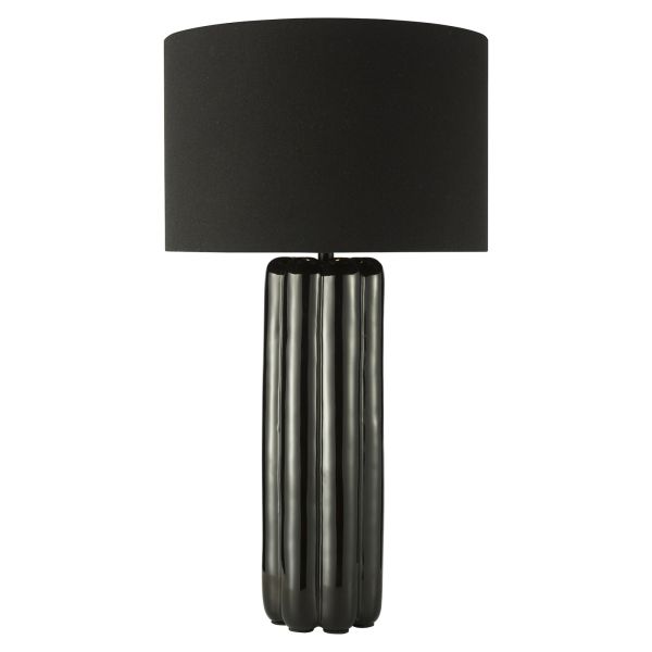 Настільна лампа Dar Lighting HEB4222 Hebron Table Lamp Black With Shade