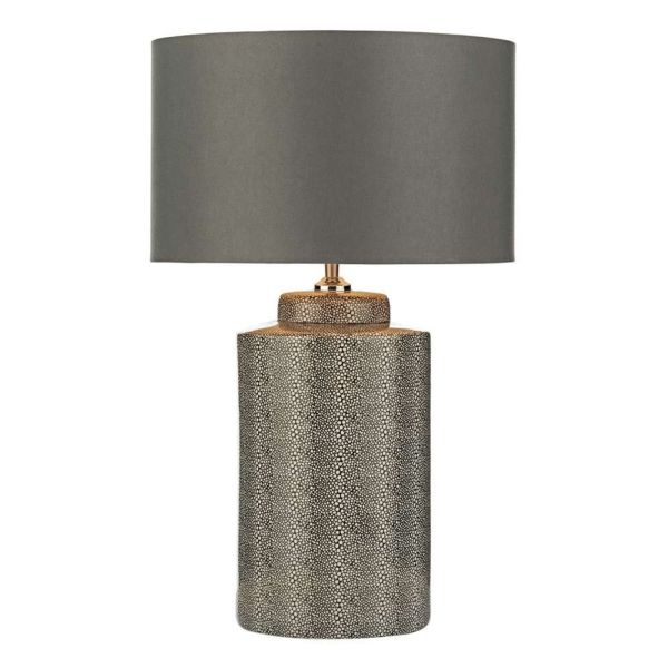 Lampa stołowa Dar Lighting IGO4239 + BOK4232RS-X Bokara Igor Table Lamp Grey Shagreen