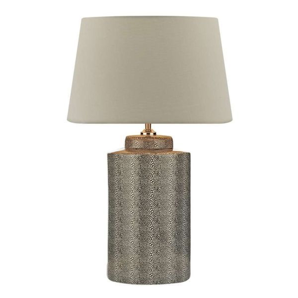 Lampa stołowa Dar Lighting IGO4239 + CEZ1629 Cezanne Igor Table Lamp Grey Shagreen