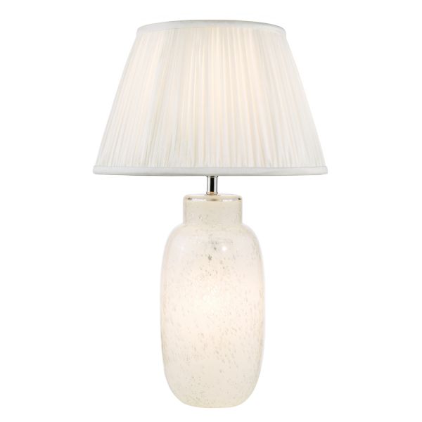 Настільна лампа Dar Lighting ILE422-ULY1615 Ileana Table Lamp White Glass With Shade