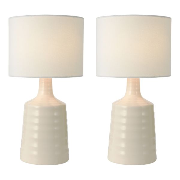 Настільна лампа Dar Lighting INC4033 Inci Table Lamp Cream With Shade
