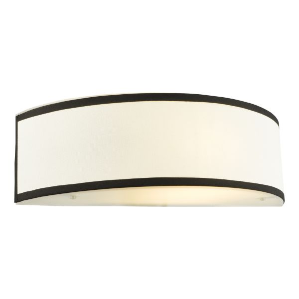 Бра Dar Lighting JEM0722 Jemima Wall Light White and White Frosted Acrylic With Shade